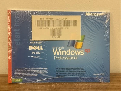 Dell Microsoft Windows XP Professional Version 2002 Software - New Sealed - Image 1 of 4