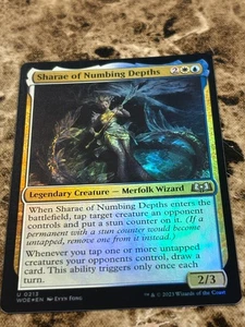 SHARAE OF NUMBING DEPTHS Magic MTG Wilds of Eldraine Foil - Picture 1 of 2