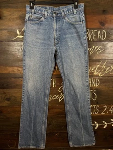 Vintage 1980s Orange Tab Levi’s Denim Jeans 34x34 585 Rare! Medium Wash - Picture 1 of 15