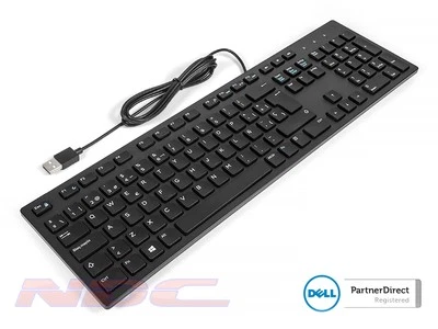 NEW Dell KB216 SPANISH Slim Office Multimedia Desktop Keyboard (BLACK) - Image 1 of 2