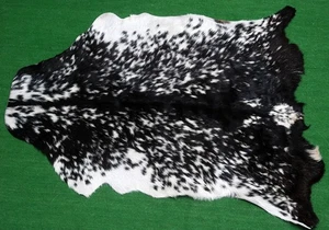 New Goat hide Rug Hair on Area Rug Size 40"x26" Animal Leather Goat Skin G-511 - Picture 1 of 3
