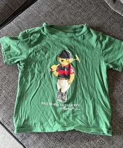 Polo Ralph Lauren Bear Short Sleeve Green T-shirt size Boys 2 Teddy Bear 🧸 - Picture 1 of 4