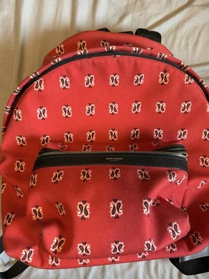 Mochila Saint Laurent Paris Paisley City Foto 1 de 4