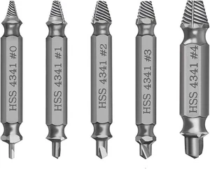 HSS-4341 Schraubenentferner Set | 5-teilig | 63hrc Härte - Bild 1 von 7