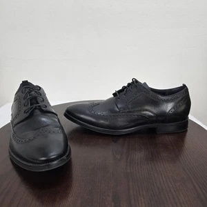 Cole Haan Grand Budapester Oxford elegante Schuhe Herren 12M schwarz wasserdicht Schnürschuhe Arbeit - Bild 1 von 16