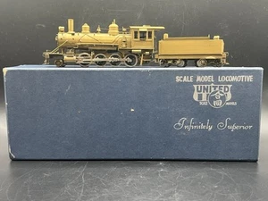 Locomotiva vintage United Model scala HO ottone Pacific Fast Mail treno Ma&Pa 2-8-0 - Foto 1 di 13