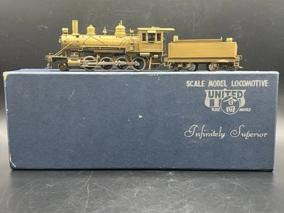 Vtg United Model HO Scale Brass Locomotive Pacific Fast Mail Train Ma&Pa 2-8-0 - Image 1 of 4