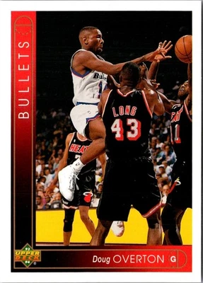 1993 Upper Deck Doug Overton #326 Washington Bullets Basketball Card - Image 1 of 2