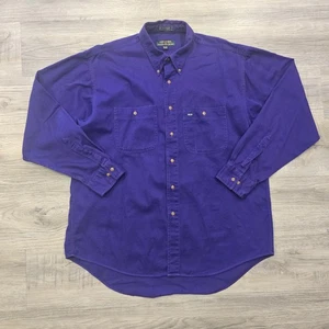 Vintage Alexander Julian Farben Hemd Herren Große 16-16,5 Lila Knopfleiste - Bild 1 von 15