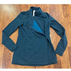 Giacca donna Lululemon Coast Wrap II color verde acqua taglia 4 - elegante tempo libero - Foto 1 di 7