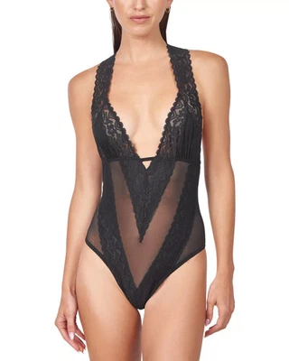 Body MUCCI Alessandra de encaje espalda cruzada para mujer L negro cuello en V gancho y ojo Foto 1 de 4