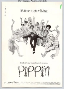 Pippin Broadway Musical Comedy Imperial Theatre Vintage 1973 Advertisement - Picture 1 of 5