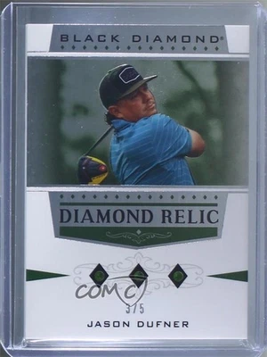 2021 Artifacts Black Diamond Relics Achievements Green /5 Jason Dufner #BDR-JD - Image 1 of 2