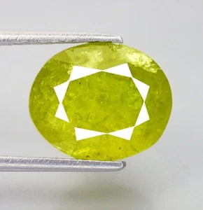Gema de granate de Malí grosular natural ovalada brillante (13 x 10 mm) de 10,13 quilates - Imagen 1 de 6