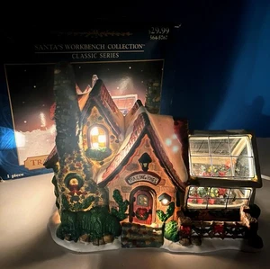 Weihnachtsmann Werkbank Weihnachtsdorf Schleppreben Blumenladen 2001 - Bild 1 von 16