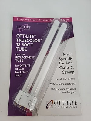OTT-LITE TrueColor ~ Bombilla de repuesto ~ Tubo de 18 W OLPL18TC genuino OEM ~ NUEVO sellado Foto 1 de 4