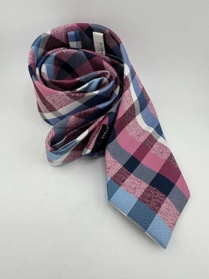 Perry Ellis Portfolio Men’s Tie – Multicolor Plaid – 100% Polyester 58" x 3" - Image 1 of 4