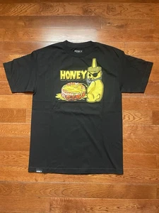 Camiseta negra para hombre Honey Brand Co. Chill Bee 100 % algodón talla pequeña EE. UU. NUEVA SIN ETIQUETAS - Imagen 1 de 11