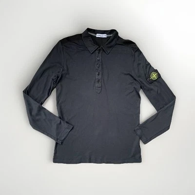 Stone Island Vintage Mens Long Sleeve Shirt Black AUTH Size L - Image 1 of 4