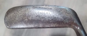 Antique Vintage G. Cuthbert Carnoustie Mallet Hickory Wood Shaft Golf Putter - Picture 1 of 9