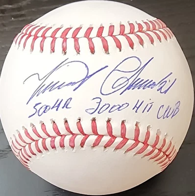 Miguel Cabrera Autographed OMLB 500 HR 3000 Hit Club Baseball JSA COA - Image 1 of 3