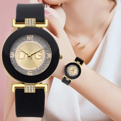 Women's Watch Bracelet Leather Strap Band Luxury Woman Fashion Quartz Round Dial - Image 1 of 3