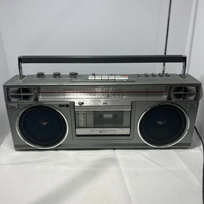 Vintage JVC RC-575JW Ghettoblaster AM/FM/SW Kassettenrekorder Stereo getestet LESEN - Bild 1 von 4