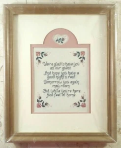 Sue Hills Designs Country Mats n Frames Guest Theme Counted Cross Stitch Vtg1990 - Picture 1 of 7
