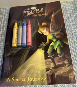 DISNEY FEEN TINKERBELL - VERLORENER SCHATZ FARBBUCH & BUNTSTIFTE SELTEN UNBENUTZT - Bild 1 von 8
