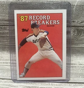 Tarjeta de béisbol 1988-Topps #6 Nolan Ryan 87 Record Breakers tarjeta de error - Imagen 1 de 2