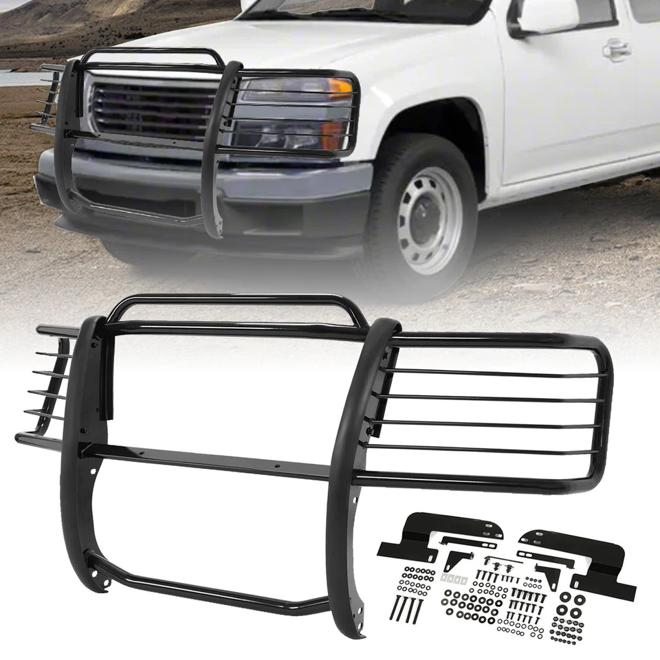 Front Bumper Grille/Brush/Headlight Guard For 2004-12 Chevy Colorado GMC Canyon Foto 1 de 4