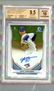 Autógrafo Jeff Hoffman 2014 Bowman Chrome Prospects Beckett calificado BGS 9,5/10 - Imagen 1 de 1