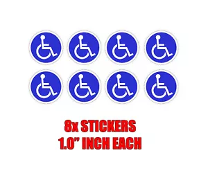 Handicap mini Stickers Handicapped Sticker set car truck case phone ps new - Picture 1 of 3
