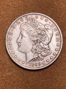 1890 S Morgan Silber Dollar VAM17 Tilted S  - Bild 1 von 2