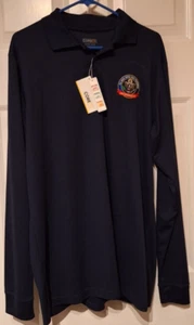Mens U.S. Army World War I Centennial LS Polo Shirt Core 365 NWT 1918-2018 Sz LT - Picture 1 of 6