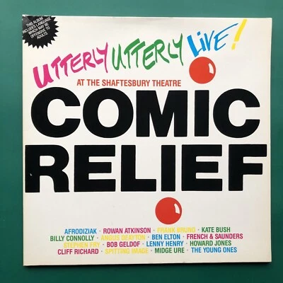 COMIC RELIEF Presents UTTERLY UTTERLY LIVE Pop Rock Stage Soundtrack LP 1986 EX - Image 1 of 4