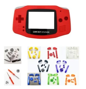 GBA Nintendo Game Boy Advance RED Replacement Housing Shell Screen BUTTONS! - Picture 1 of 5