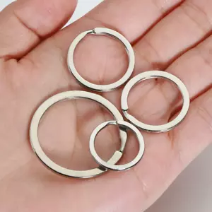 4 pcs Stainless Steel Metal Split Rings Small Large Silver Gold Bronze Colour UK - Picture 1 of 15