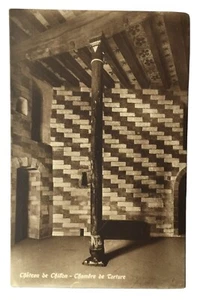 RPPC Cháteau De Chillon Chambre De Torture Chamber of Torture Switzerland Unpost - Picture 1 of 2