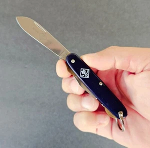 VINTAGE CAMILLUS OFFICIAL BSA CUB SCOUT 3 BLADE BLUE POCKET KNIFE - Picture 1 of 8
