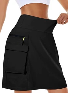 Cargo Skirt with Shorts Underneath Golf Skirts for Women Skorts for Woman Ath... - Picture 1 of 7