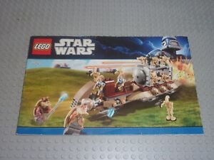 LEGO Notice de Montage Instruction Star Wars 7929 The Battle of Naboo