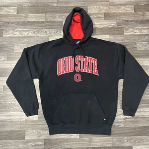 Sudadera con Capucha Vintage Ohio State Buckeyes Para Hombre XL Negra Roja Cordón - Imagen 1 de 7