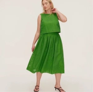 KATE SPADE x Target NWT Green Eyelet Skirt & Shell Top Set 2 Piece Set- Size XXL - Picture 1 of 5