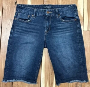Pantalones cortos de mezclilla para mujer Lucky Brand Boardwalk Bermuda con dobladillo crudo - 10/30 33” W - Imagen 1 de 8