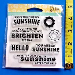 4 kaufen = KOSTENLOSER VERSAND Jillibean 7 klare Briefmarken Hellen Sie meinen Tag Hallo Sonne - Bild 1 von 1
