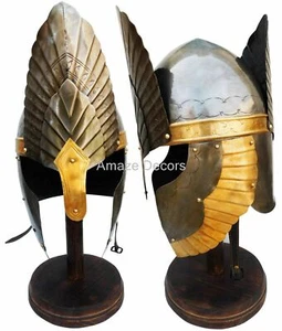SCA LARP Medieval Hussars Armor Steel Combat Knight Viking Armor Helmet Gift - Picture 1 of 7