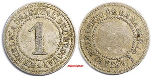 URUGUAY RURAL TOKEN "El Trebol" Establecimiento de Ganaderia $1 23mm,1.32g (42) - Picture 1 of 3