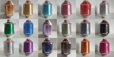 BOBBEL-TEUFEL Lurex Beilauf-Metallgarn Glitzer Konen Klöppeln Garn Viele Farben  - Bild 1 von 3