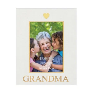 Gold and Cream Photo Frame for Grandma by Widdop Gifts - Grandma Gift Idea - Picture 1 of 1